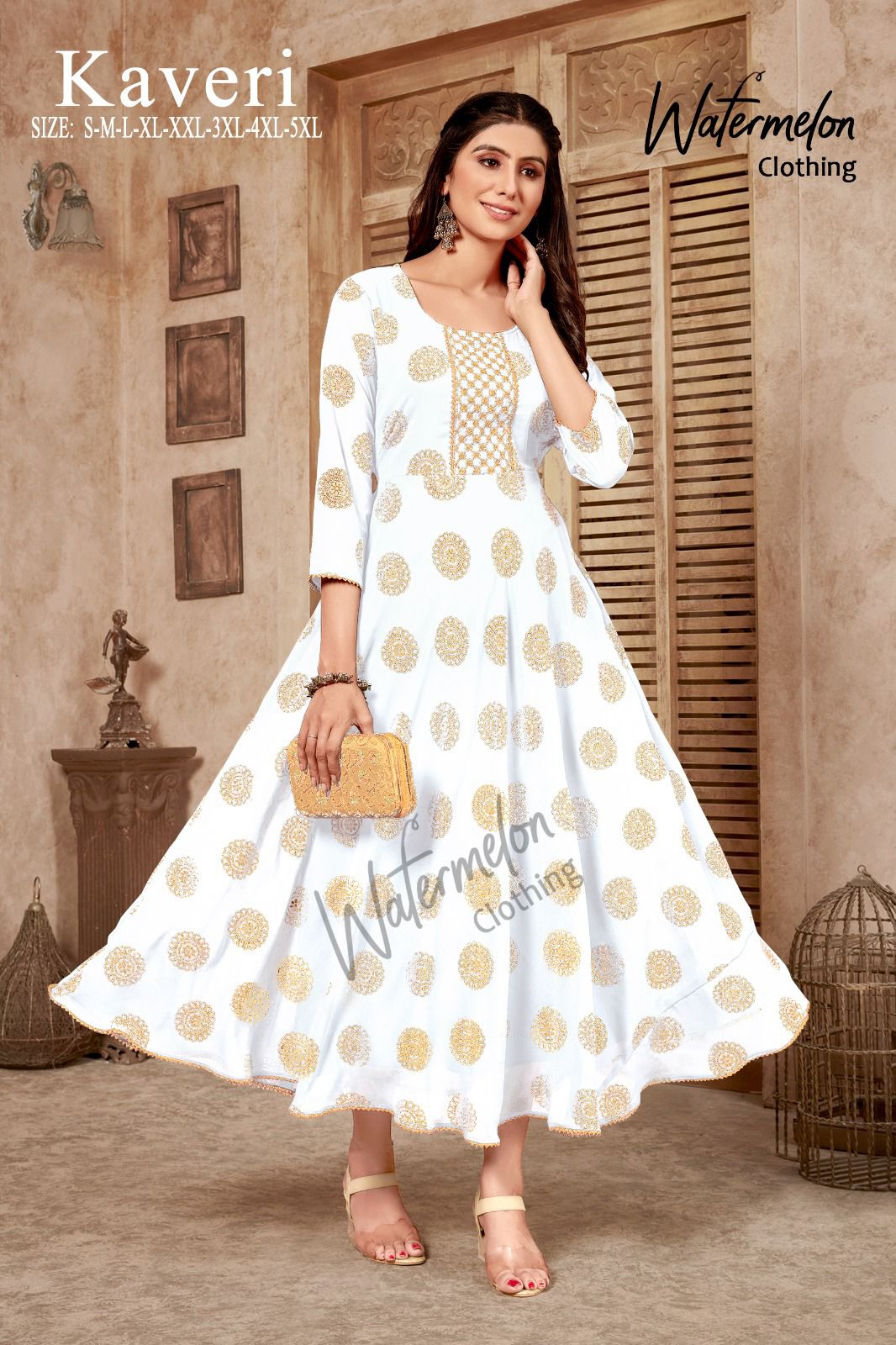 Kaveri By Watermelon Long Anarkali Kurtis Catalog
